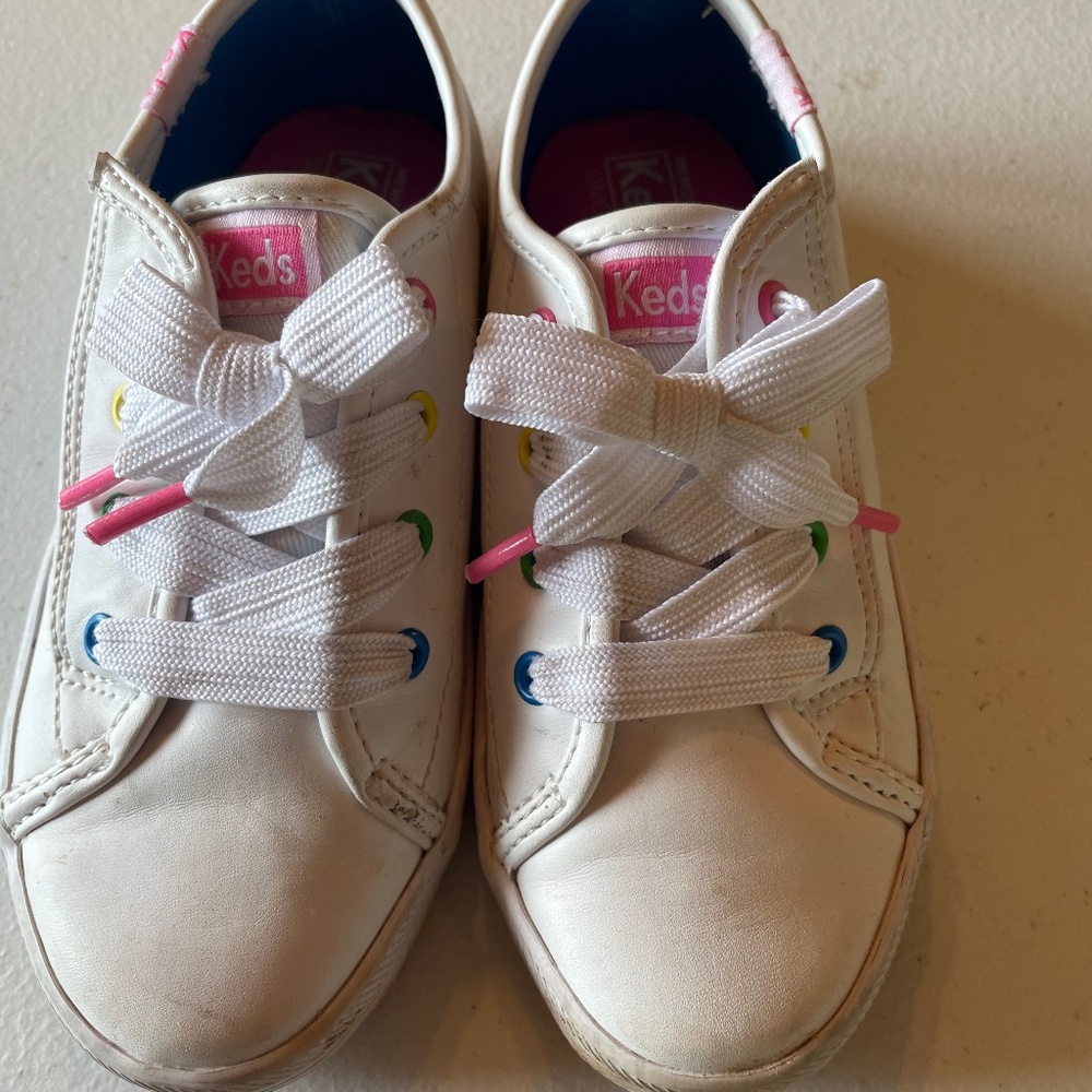 Size 10.5 Keds Velcro, Faux Lace Sneakers